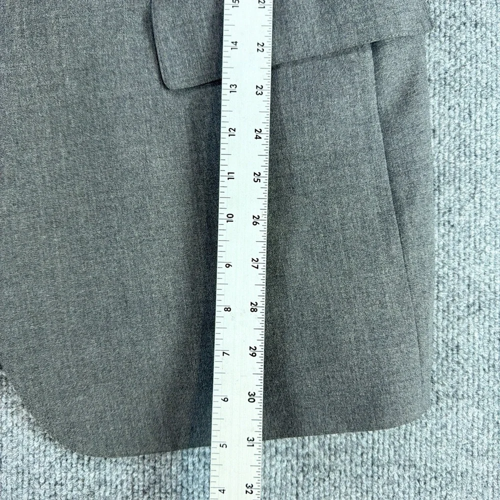 Vintage Nordstrom Mens Gray Virgin Wool Blazer Sport Coat Union Made USA 42R